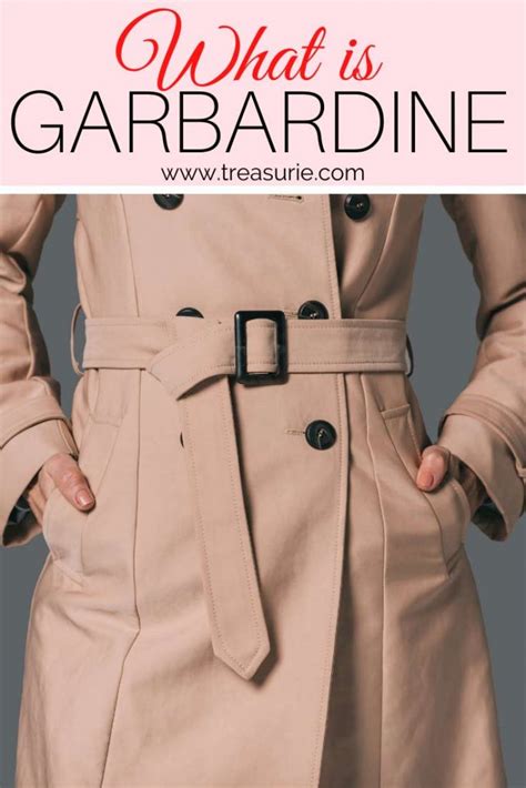 gaberdine fabric label